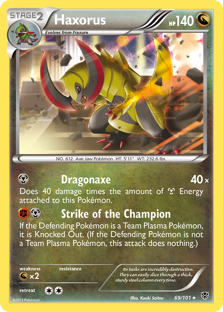 Plasma Blast Holo Haxorus #69/101